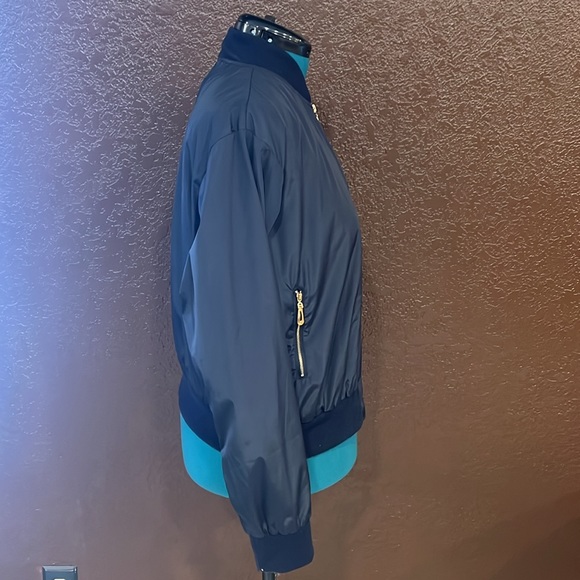 Navy Blue Bomber Jacket - Picture 4 of 9